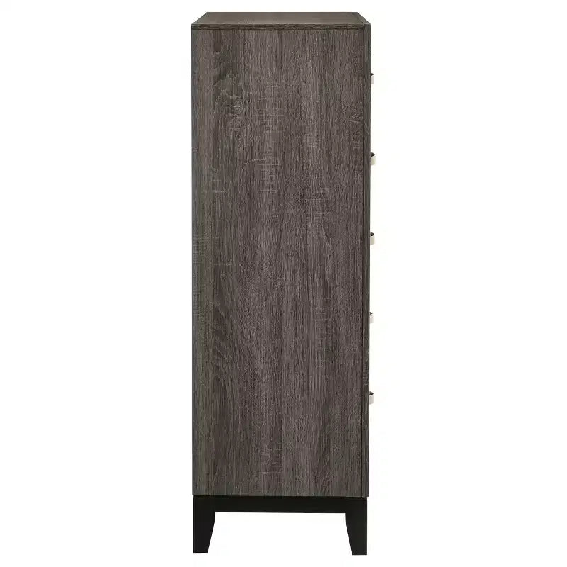 Cassettiera a 5 cassetti con finitura effetto legno – Mobile contenitore per camera da letto e soggiorno