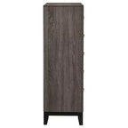 Cassettiera a 5 cassetti con finitura effetto legno – Mobile contenitore per camera da letto e soggiorno
