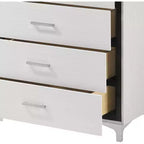 Cassettiera a 5 cassetti con finitura effetto legno – Mobile contenitore per camera da letto e soggiorno
