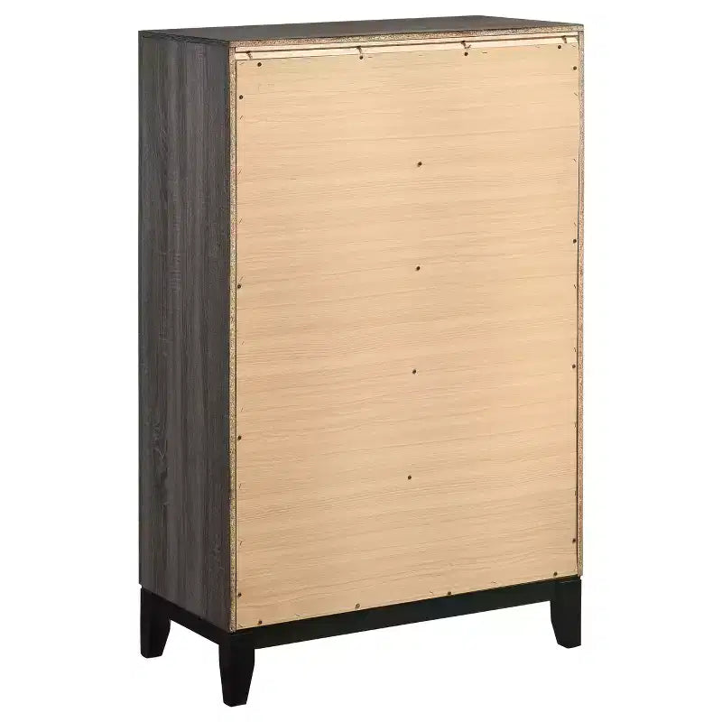 Cassettiera a 5 cassetti con finitura effetto legno – Mobile contenitore per camera da letto e soggiorno