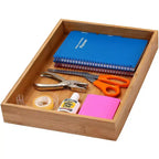 Scatola organizer per cassetti in bambù – Confezione da 12