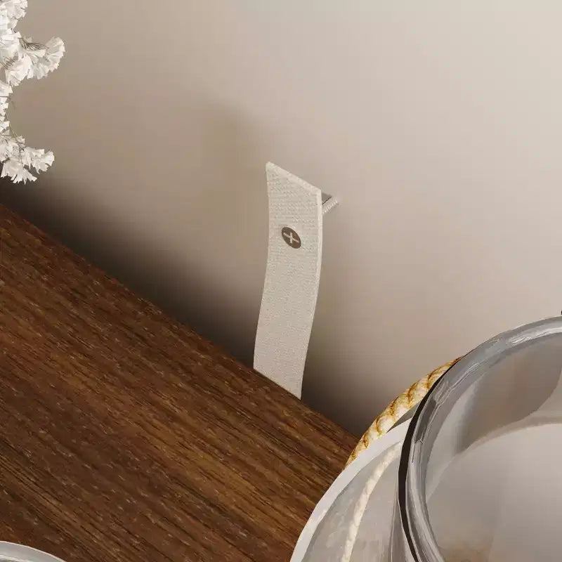 Mobile TV Moderno Minimalista con Gambe in Legno Massello e Vano Contenitore