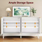 Buffet 55" con mobile contenitore – Credenza con ante e ripiani regolabili