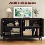 Buffet 55" con mobile contenitore – Credenza con ante e ripiani regolabili
