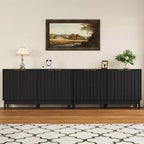Buffet 55" con mobile contenitore – Credenza con ante e ripiani regolabili