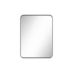 Specchio da parete rettangolare arrotondato 24x32 pollici con cornice in alluminio