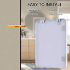 Specchio da parete rettangolare arrotondato 24x32 pollici con cornice in alluminio
