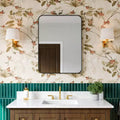 Bathroom Mirror,Rounded Rectangle Vanity Mirror for Over Sink,Wall Mirror,HD Tempered Glass & Anti-Rust Aluminum Frame