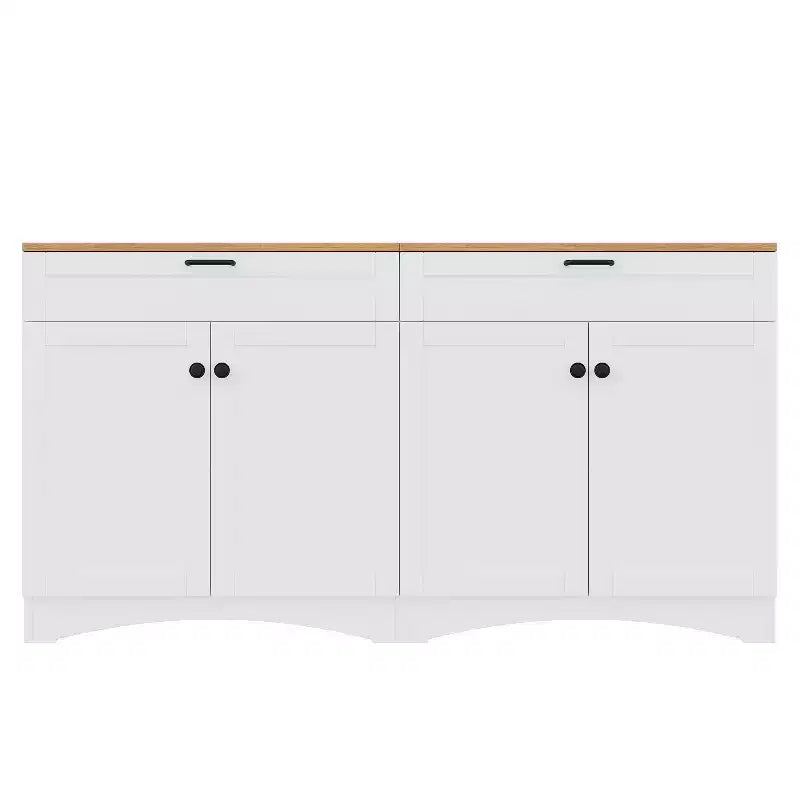 Mobile TV da masseria con 2 cassetti per TV fino a 70 pollici, mobile credenza con venature del legno