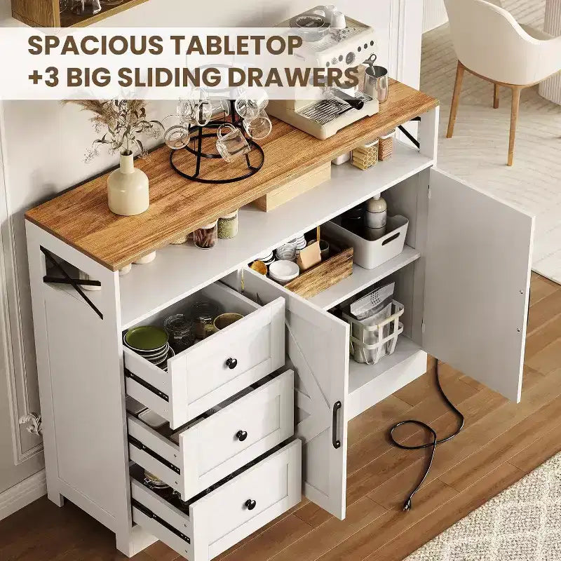 Madia Credenza da 47,2" con Vano Contenitore