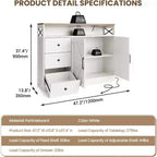Madia Credenza da 47,2" con Vano Contenitore