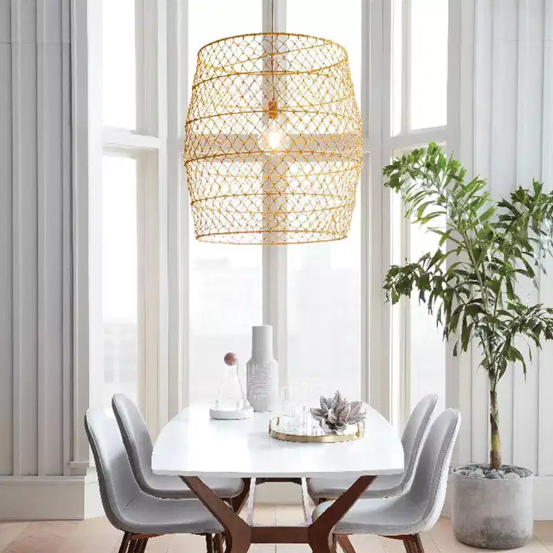 Tavolo da pranzo 72" in stile moderno di metà secolo bianco/marrone (montaggio richiesto)