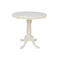 36" Round Counter Height 12" Drop Leaf Dining Table Unfinished - International Concepts