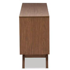 Cassettiera a 6 cassetti Mid-Century Modern – Due tonalità Noce e Bianco