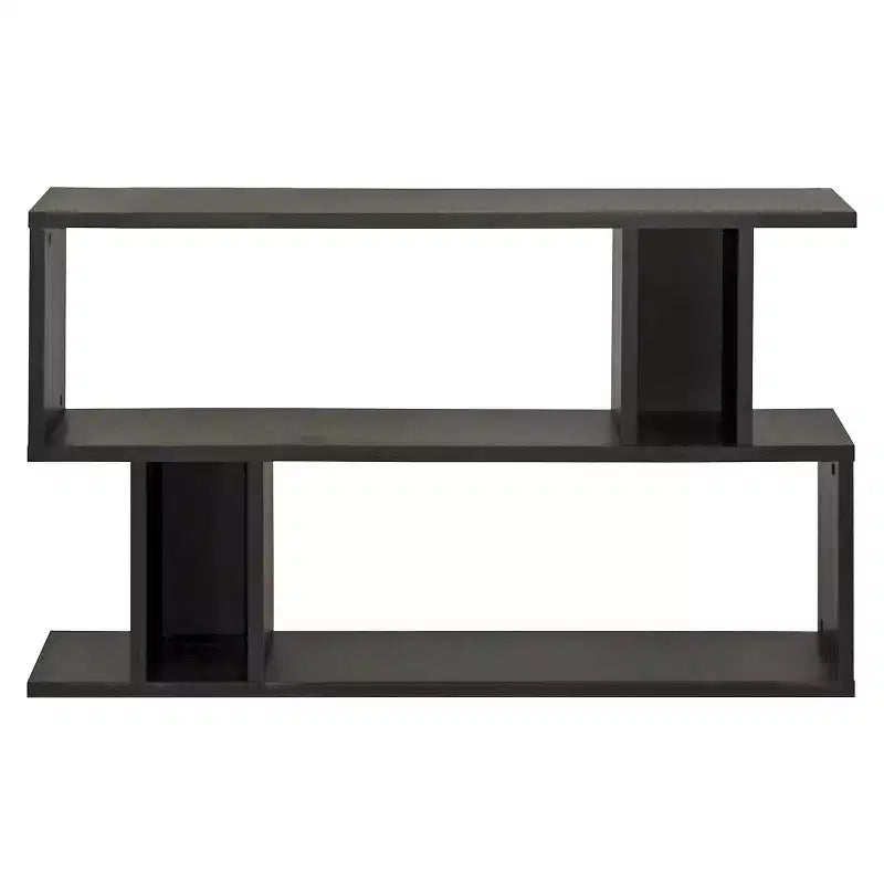 Libreria moderna a 2 livelli da 27,5" marrone scuro