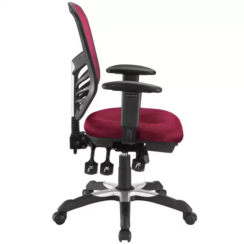 Sedia da ufficio in rete regolabile con supporto lombare
