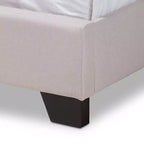 Letto imbottito King Size con testiera capitonné ad ali