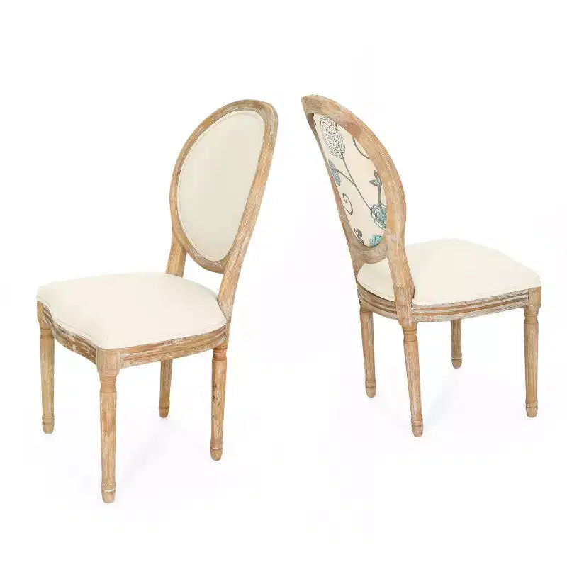 Set di 2 sedie da pranzo stile rustico
